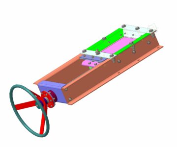 3D модель Задвижка винтовая УЗВ 200х200