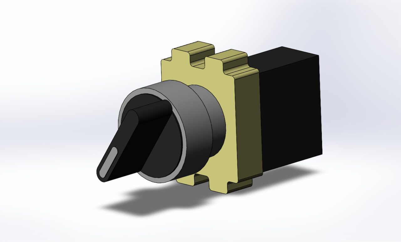 3D модель Кнопка управления-переключатель XB2-BD21