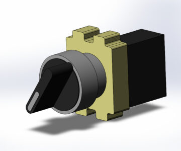 3D модель Кнопка управления-переключатель XB2-BD21