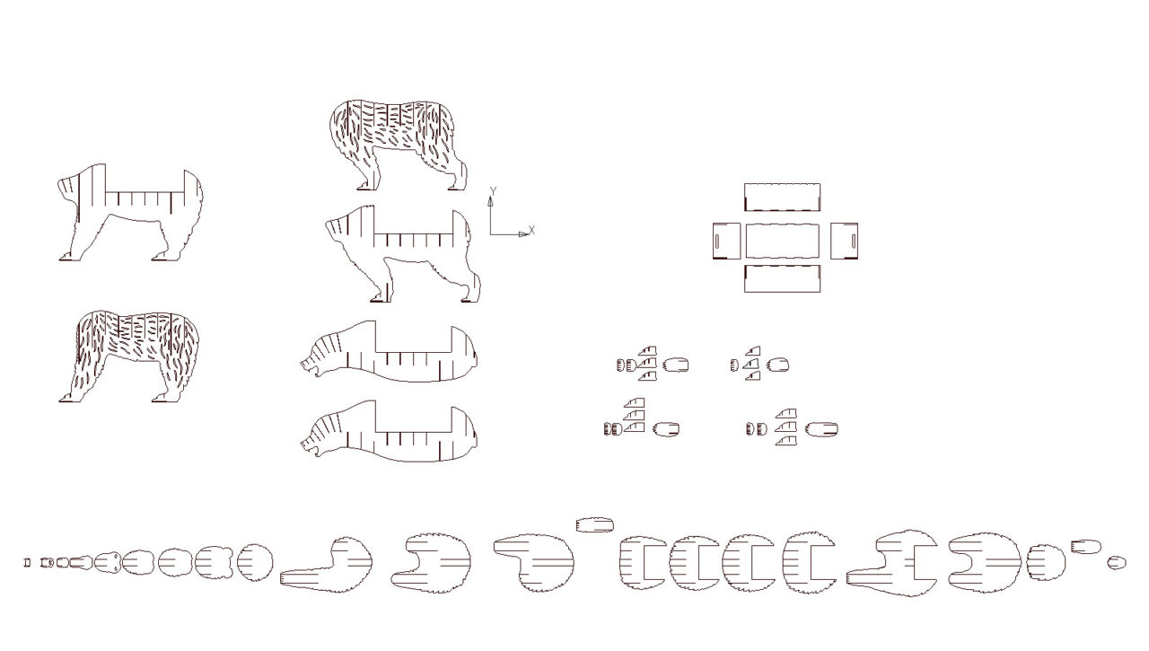3D модель Мангал медведь сборный