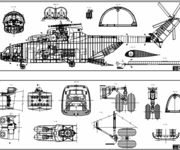 Чертеж Чертеж Ми-26 компоновка