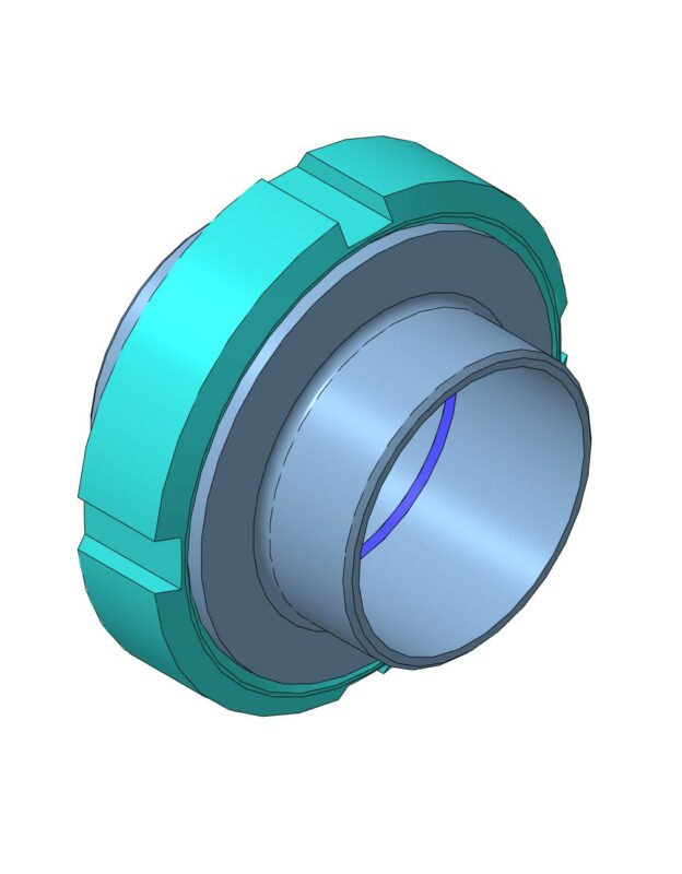 3D модель Муфта молочная Ду50 и 65