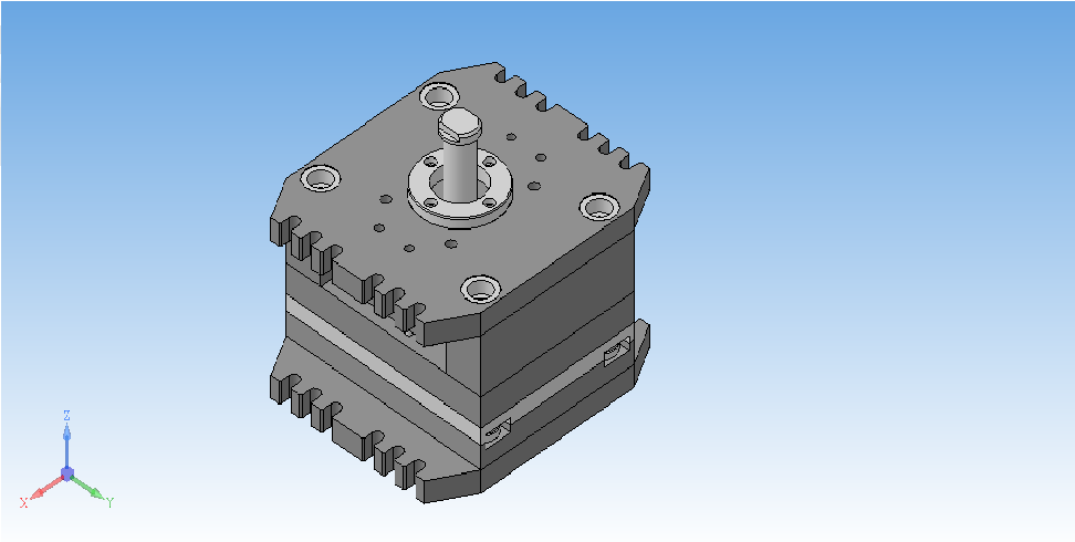 3D модель Пресс-форма для литья крышки