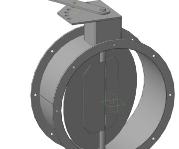 3D модель Задвижка для воздуховодов диаметром 315мм