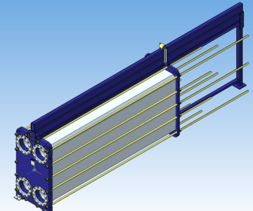 3D модель Пластинчатый теплообменник НН№81