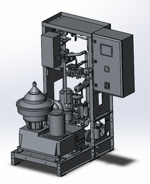 3D модель Сепарационный модуль Р605 FLEX с системой подогрева CBМ