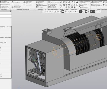3D модель 3D модель триера овсюгоотборника