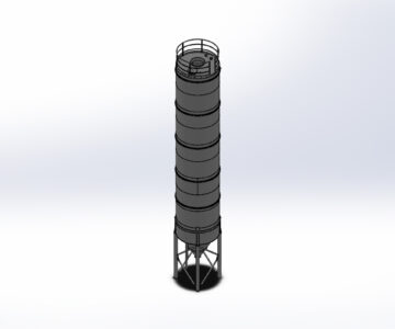 3D модель Силос 125м3