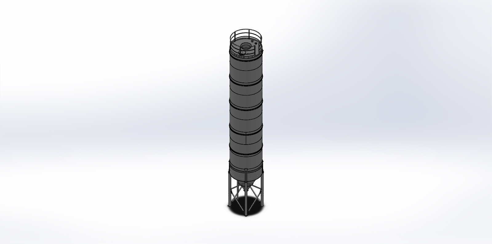 3D модель Силос 125м3