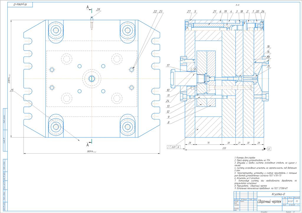 3D модель Пресс-форма для литья крышки