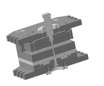 3D модель Пресс-форма для литья крышки