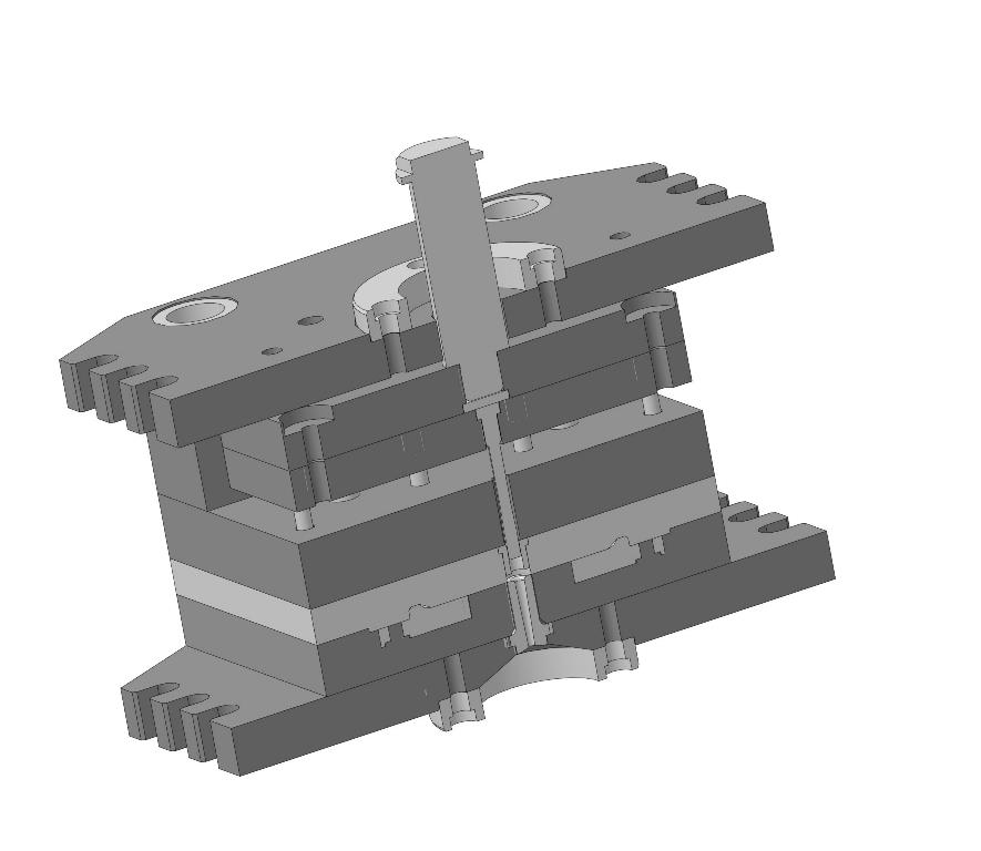 3D модель Пресс-форма для литья крышки
