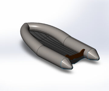 3D модель Надувная лодка