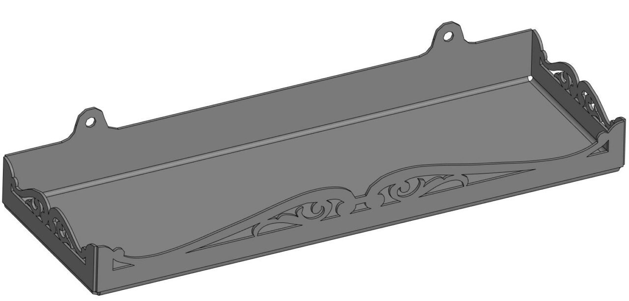 3D модель Полочка из листового металла
