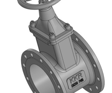 3D модель Задвижка KKR DN200 Pn16