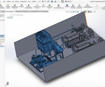 3D модель Машинное отделение судна