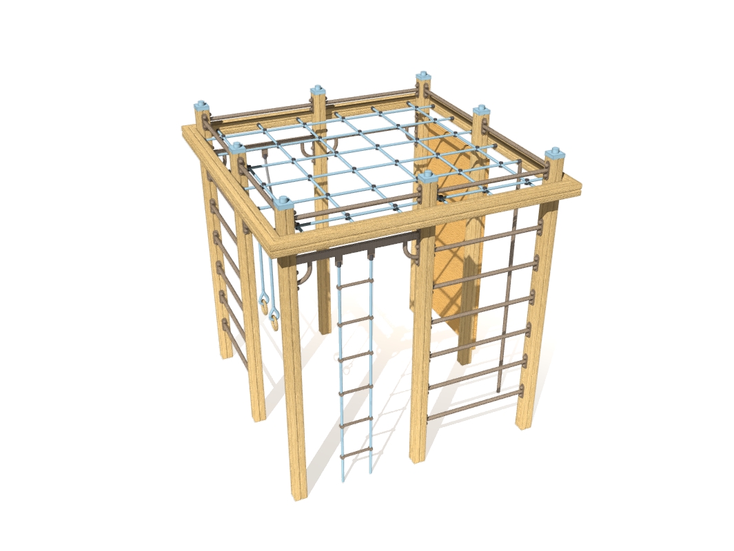 3D модель Детский спортивный комплекс в SketchUp