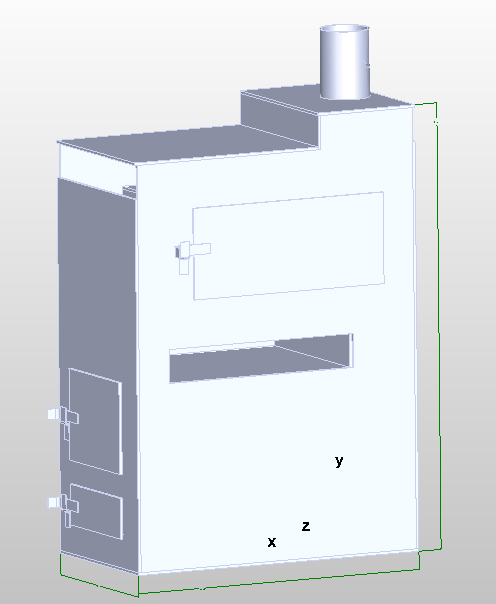 3D модель Печь в баню 900х500х1300