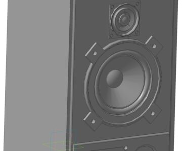 3D модель Акустическая система 10 ас-222 radiotehnika s30