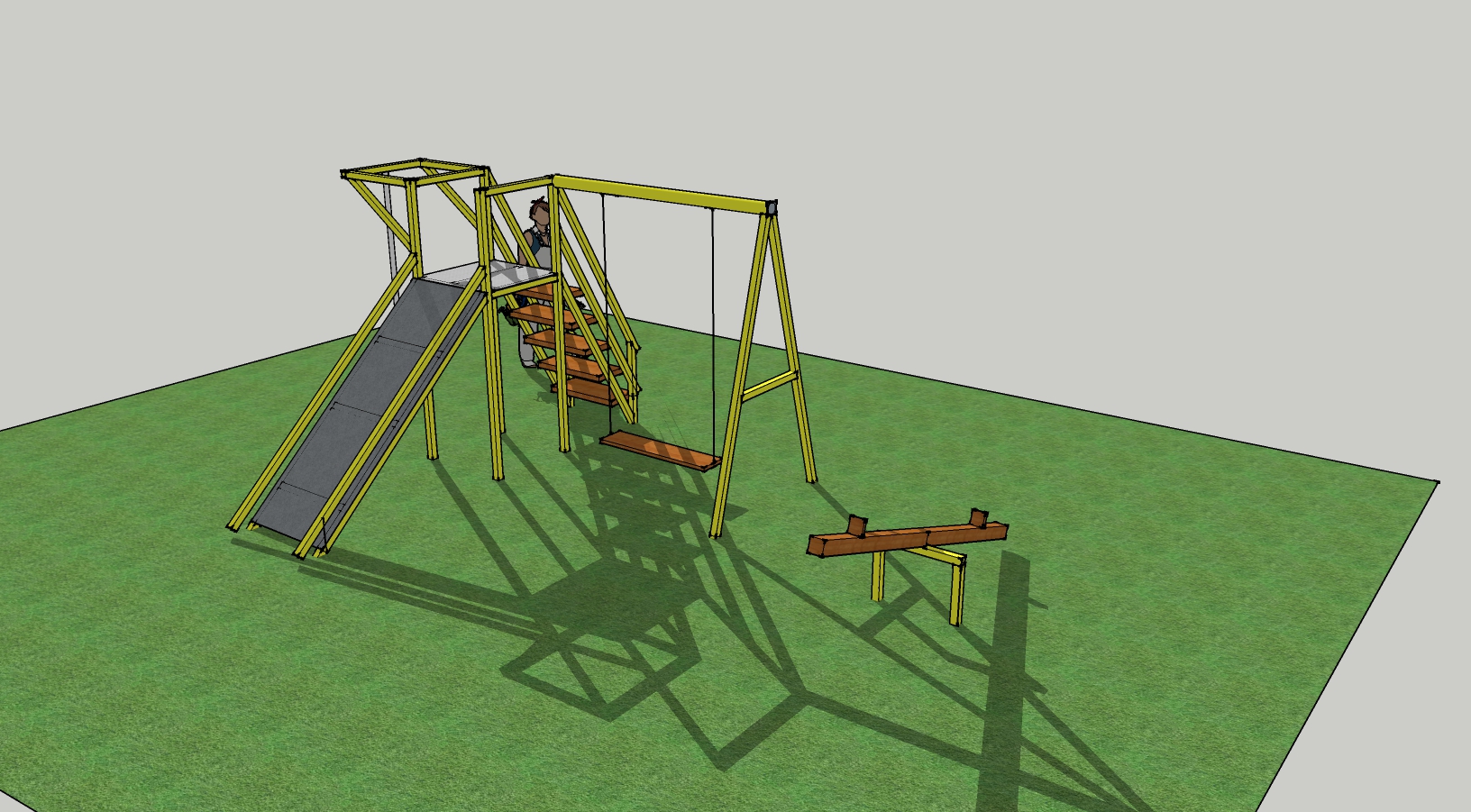 3D модель Детский игровой комплекс SketchUp