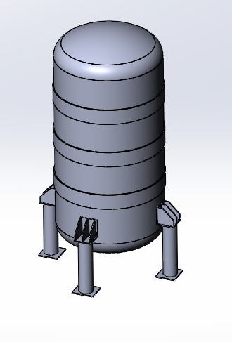 3D модель Танк для жидкости, 15 куб. м.