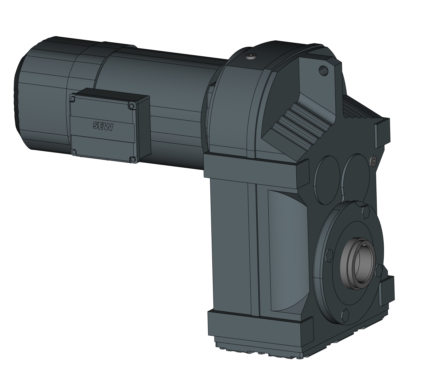 3D модель Мотор-редуктор SEWeurodrive FA107DRS160M4BE20HF