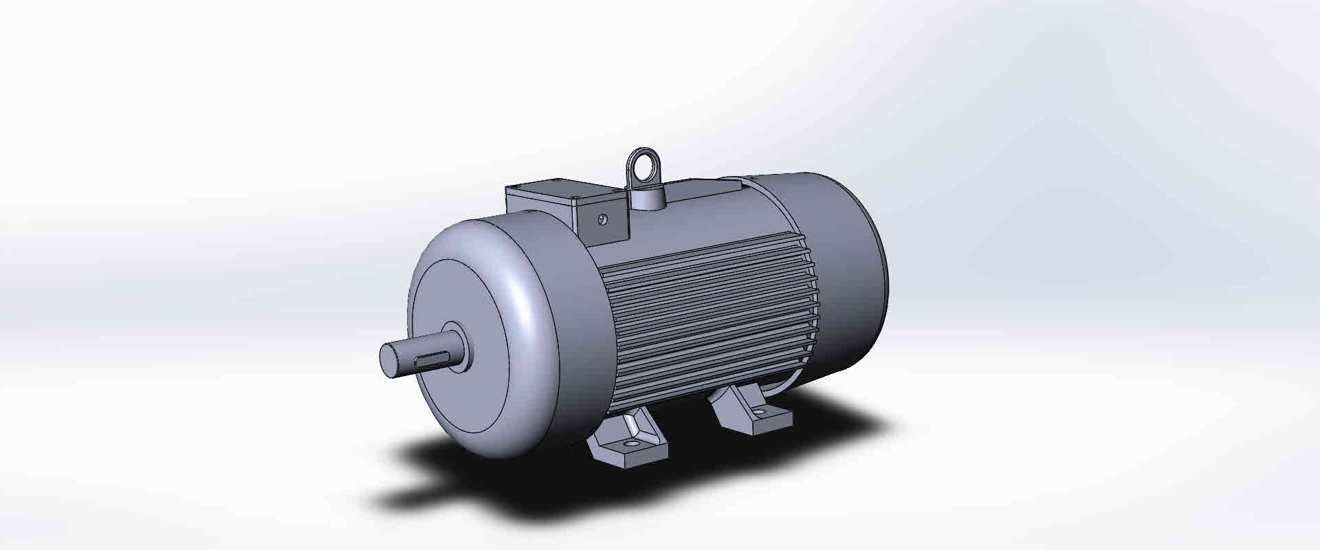 3D модель Габаритная модель электродвигателя MTF 312-6