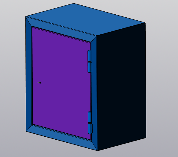 3D модель Сейф из листового металла(2мм)