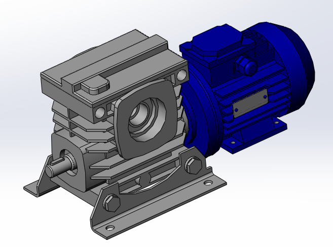 3D модель Мотор-редуктор 2МЧ-63 специального исполнения