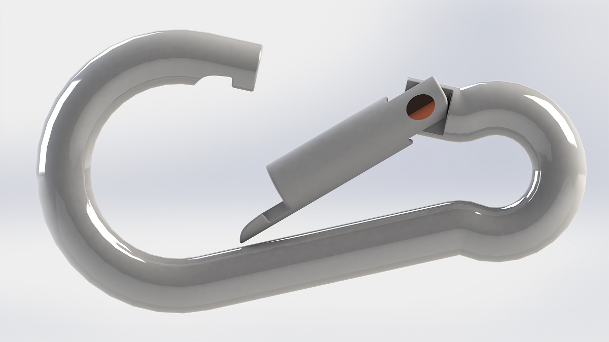 3D модель Карабин 10х100 мм DIN 5299