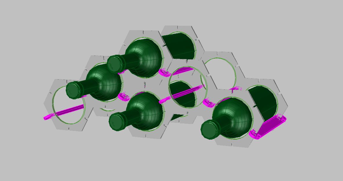 3D модель Стойка для вина