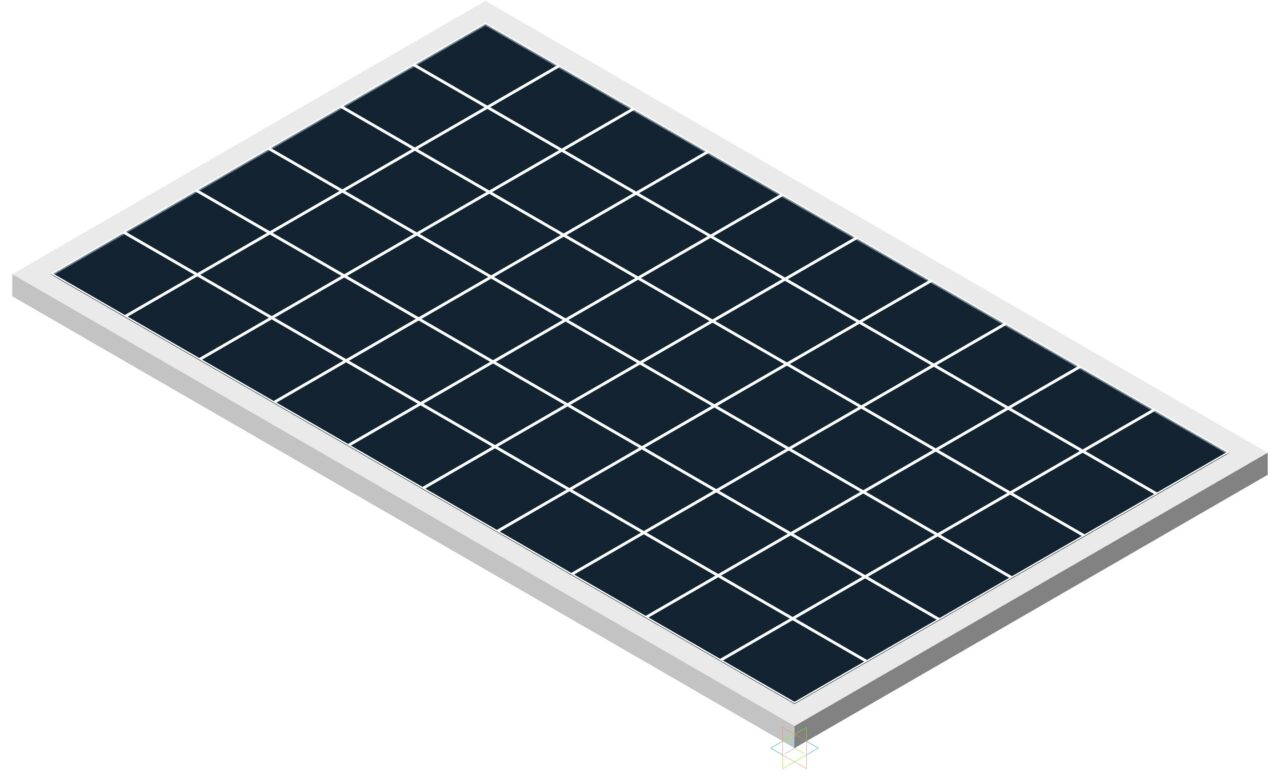 3D модель 3D-модель солнечной панели