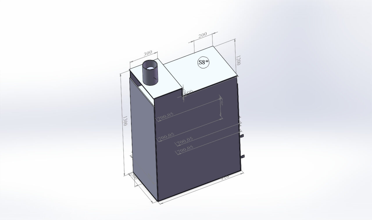 3D модель Печь в баню 900х500х1300