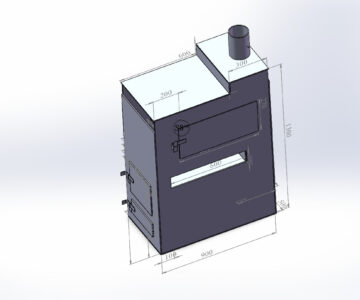 3D модель Печь в баню 900х500х1300
