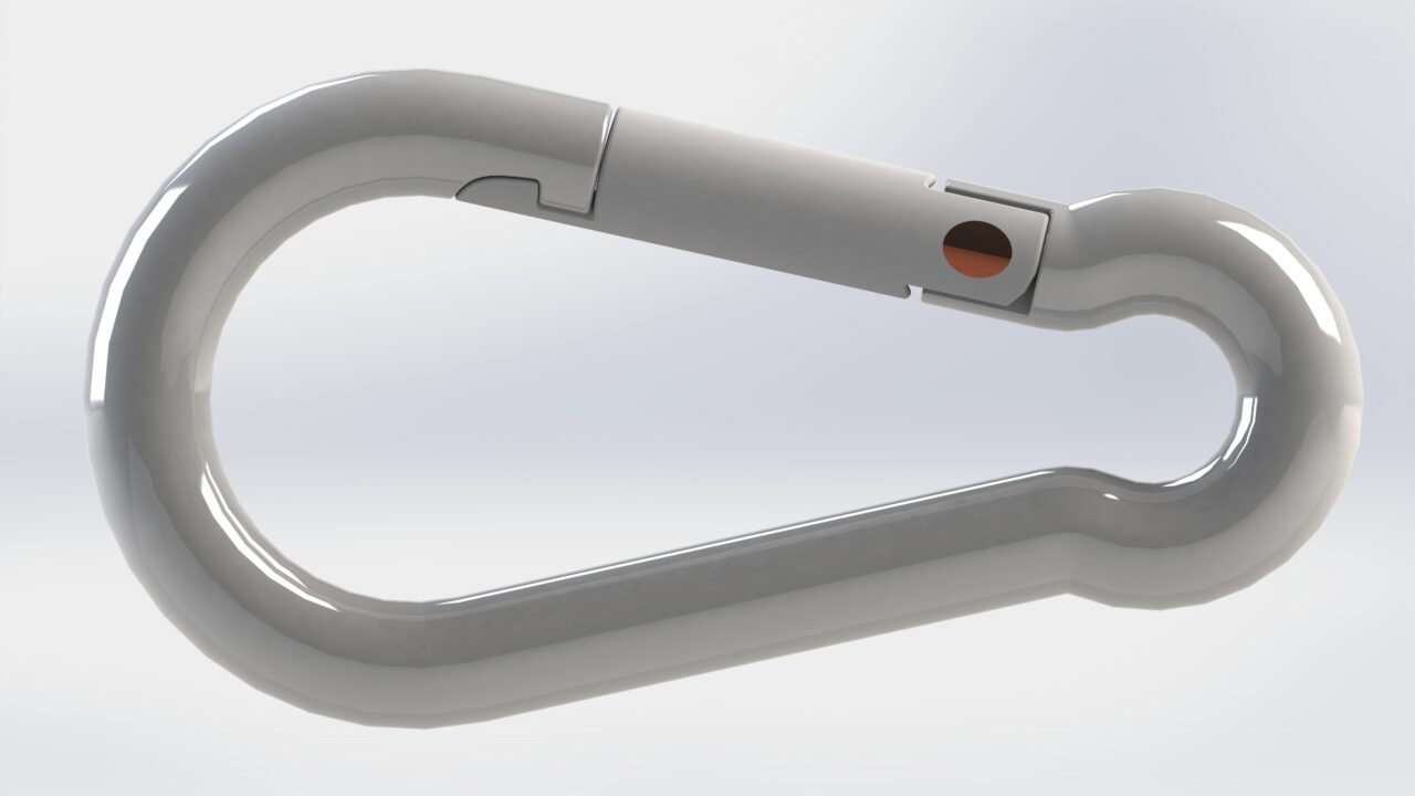 3D модель Карабин 10х100 мм DIN 5299