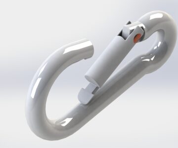 3D модель Карабин 10х100 мм DIN 5299