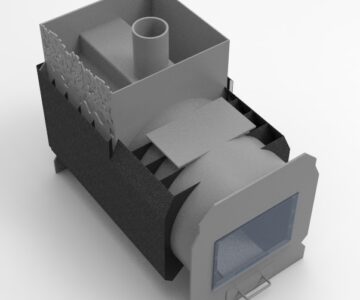 3D модель Печь для бани на дровах
