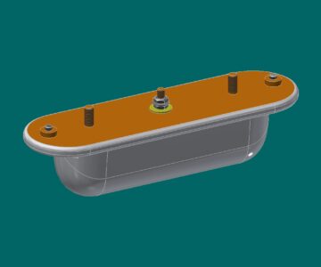 3D модель Фонарь освещения номерного знака ФП121-Б