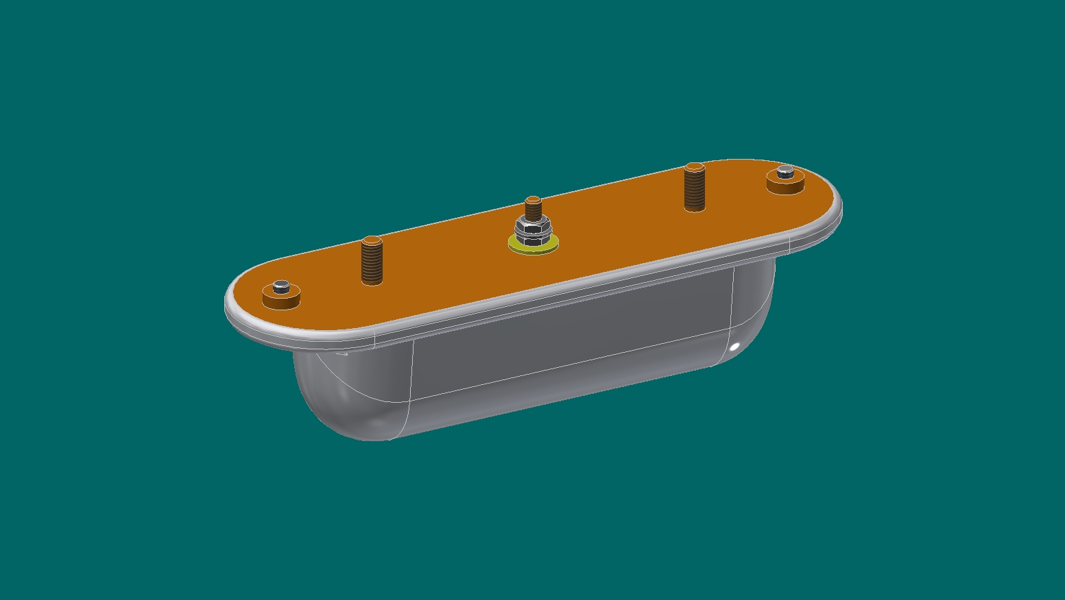 3D модель Фонарь освещения номерного знака ФП121-Б