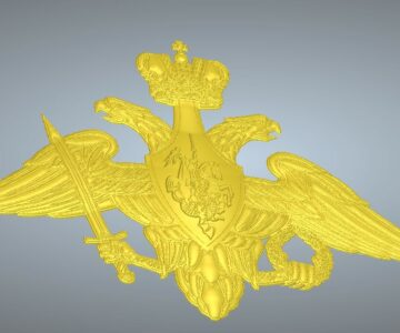 3D модель 3д модель герба министерства обороны