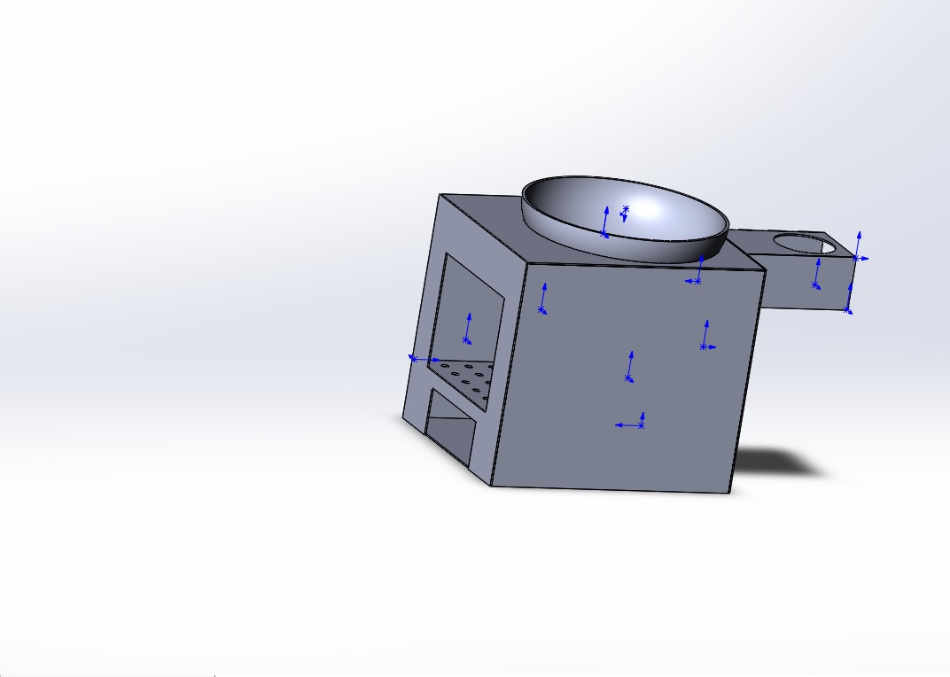 3D модель Печи для казана с чертежами для лазерной резки