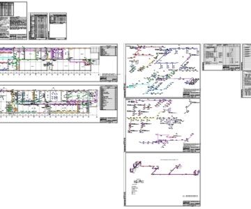 Чертеж Отопление и вентиляция учебного корпуса для практических занятий.