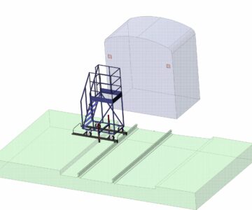 3D модель Передвижная технологическая площадка