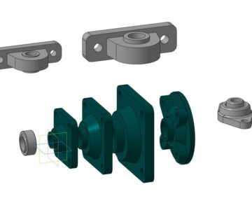 3D модель Подшипниковые опоры