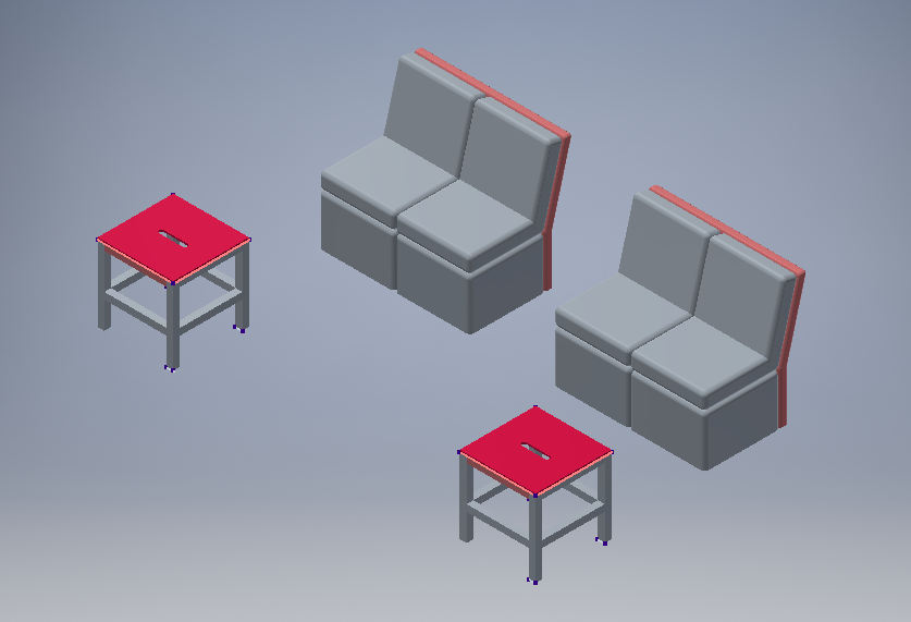 3D модель Мебель офисная