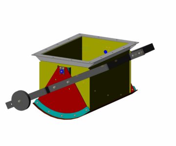 3D модель Затвор секторный с ручным приводом