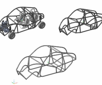 3D модель 3D Рама багги Ока