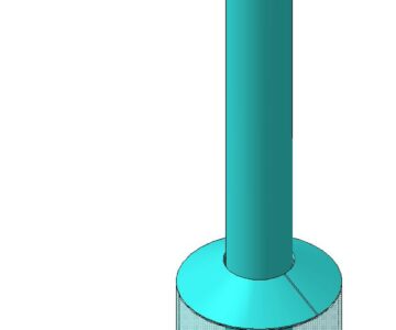 3D модель Глушитель трактора Т-25