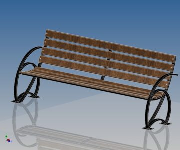 3D модель Лавка садовая