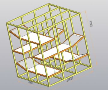 3D модель Место для сна в офисе